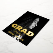 写真モダングラードパーティー 箔招待状 (回転した状態)