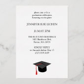 写真モダングラードパーティー 箔招待状 (裏面)