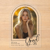 写真モダングラー澄んド・アクリル アクリル招待状 (正面)