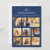 写真モダンコラージクリスマスフラットホリデーカード シーズンカード (正面)