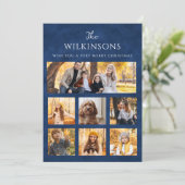 写真モダンコラージクリスマスフラットホリデーカード シーズンカード (スタンド正面)