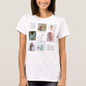 写真モダンコラージュおばあちゃんの女性が大好き Tシャツ (正面)