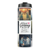 写真モダンコラージュおばあちゃんギフト タンブラー (正面)