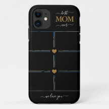 写真モダンコラージュお最高のお母さんマザーブラック