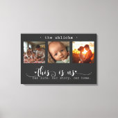 写真モダンコラージュこちら キャンバスプリント (正面)