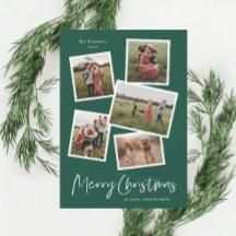 写真モダンコラージュのメリークリスマス