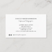 写真モダンコラージュの写結婚真3人 名刺 (裏面)