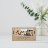 写真モダンコラージュの写結婚真kraft 3 名刺 (スタンド正面)