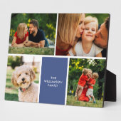 写真モダンコラージュの家族の名前4 フォトプラーク (側面)