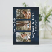 写真モダンコラージュの日付を保存 セーブザデート (スタンド正面)