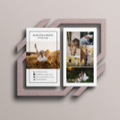 写真モダンコラージュの結婚写真家 名刺