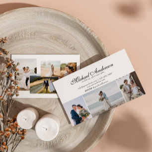 写真モダンコラージュの結婚写真家 名刺