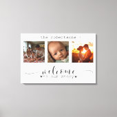 写真モダンコラージュへようこそ キャンバスプリント (正面)