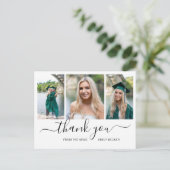 写真モダンコラージュエレガント卒業 ポストカード (スタンド正面)