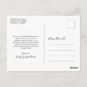 写真モダンコラージュエレガント卒業 ポストカード (裏面)