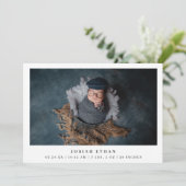 写真モダンコラージュシンプル生まれたばかりの誕生 案内状 (スタンド正面)