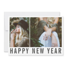 写真モダンコラージュタイポグラフィ新年