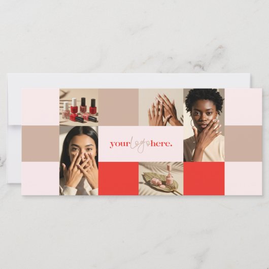 写真モダンコラージュネイルサロンギフト券 (正面)