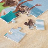 写真モダンコラージュハッピーバースデーかわいい ジグソーパズル (側面)