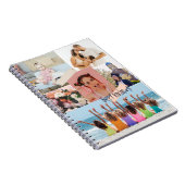 写真モダンコラージュハッピーバースデーかわいい ノートブック (右側)