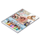 写真モダンコラージュハッピーバースデーかわいい ノートブック (左側)