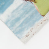 写真モダンコラージュハッピーバースデーかわいい フリースブランケット (角)