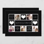 写真モダンコラージュバレンタインデー シーズンカード (正面/裏面)