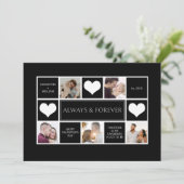 写真モダンコラージュバレンタインデー シーズンカード (スタンド正面)