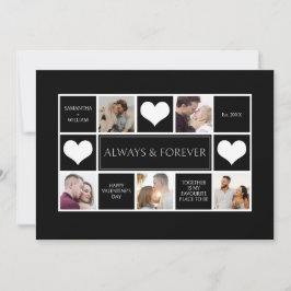 写真モダンコラージュバレンタインデー シーズンカード