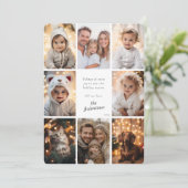 写真モダンコラージュパーソナライズされたクリスマス シーズンカード (スタンド正面)