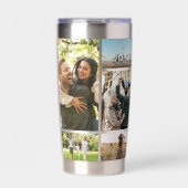 写真モダンコラージュパーソナライズされた 保温保冷タンブラー (正面)