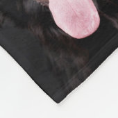 写真モダンコラージュフリースドッグ毛布小 フリースブランケット (角)