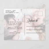 写真モダンコラージュベビーありがとう 案内ポストカード (裏面)