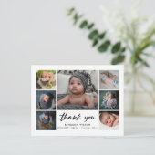 写真モダンコラージュベビーありがとう 案内ポストカード (スタンド正面)