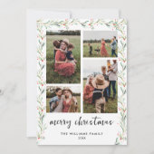 写真モダンコラージュミニマルクリスマス シーズンカード (正面)