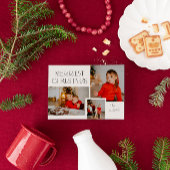 写真モダンコラージュメリークリスマス シーズンカード