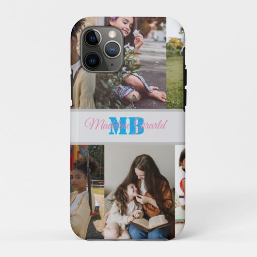 写真モダンコラージュモノグラムのiPad Air カバー (裏面)