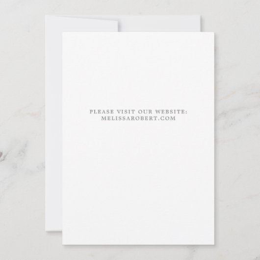 写真モダンコラージュユニークウェディング日付の保存 セーブザデート (裏面)