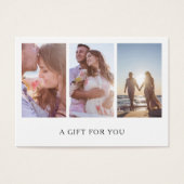 写真モダンコラージュ写真ギフト券 (正面)