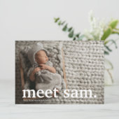 写真モダンコラージュ出席者発表 招待状 (スタンド正面)