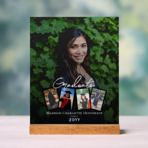 写真モダンコラージュ卒業記念 アクリルサイン