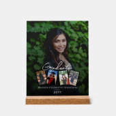 写真モダンコラージュ卒業記念 アクリルサイン (正面)