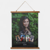 写真モダンコラージュ卒業記念 吊り下げ型タペストリー (正面)