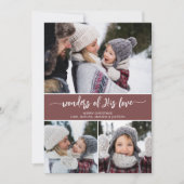 写真モダンコラージュ宗教クリスマス シーズンカード (正面)