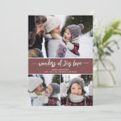 写真モダンコラージュ宗教クリスマス シーズンカード (スタンド正面)