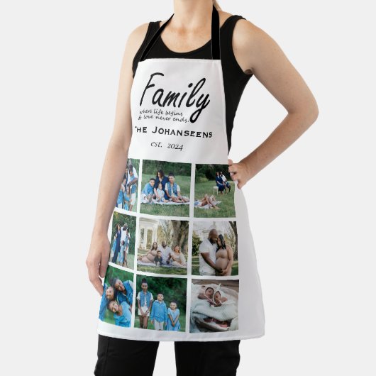 写真モダンコラージュ家族引用文タイポグラフィ名 エプロン (インサイチュ)