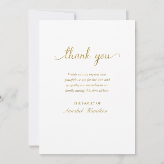 写真モダンコラージュ悔やみや弔慰ありがとう 招待状 (裏面)