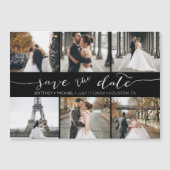 写真モダンコラージュ日付を黒で保存 (正面)