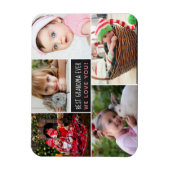 写真モダンコラージュ最高のおばあちゃん マグネット (縦)