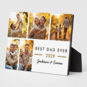 写真モダンコラージュ最高のパパ永遠の父の日 フォトプラーク (側面)